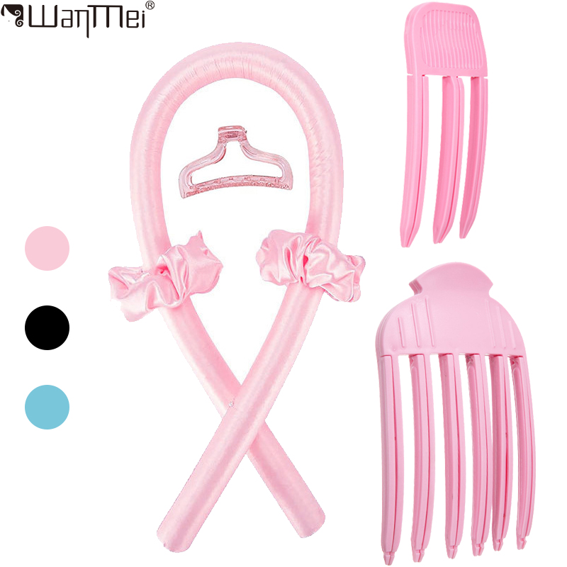 Hair Curling Wand - Set Jepit Rambut Tanpa Panas, Headband