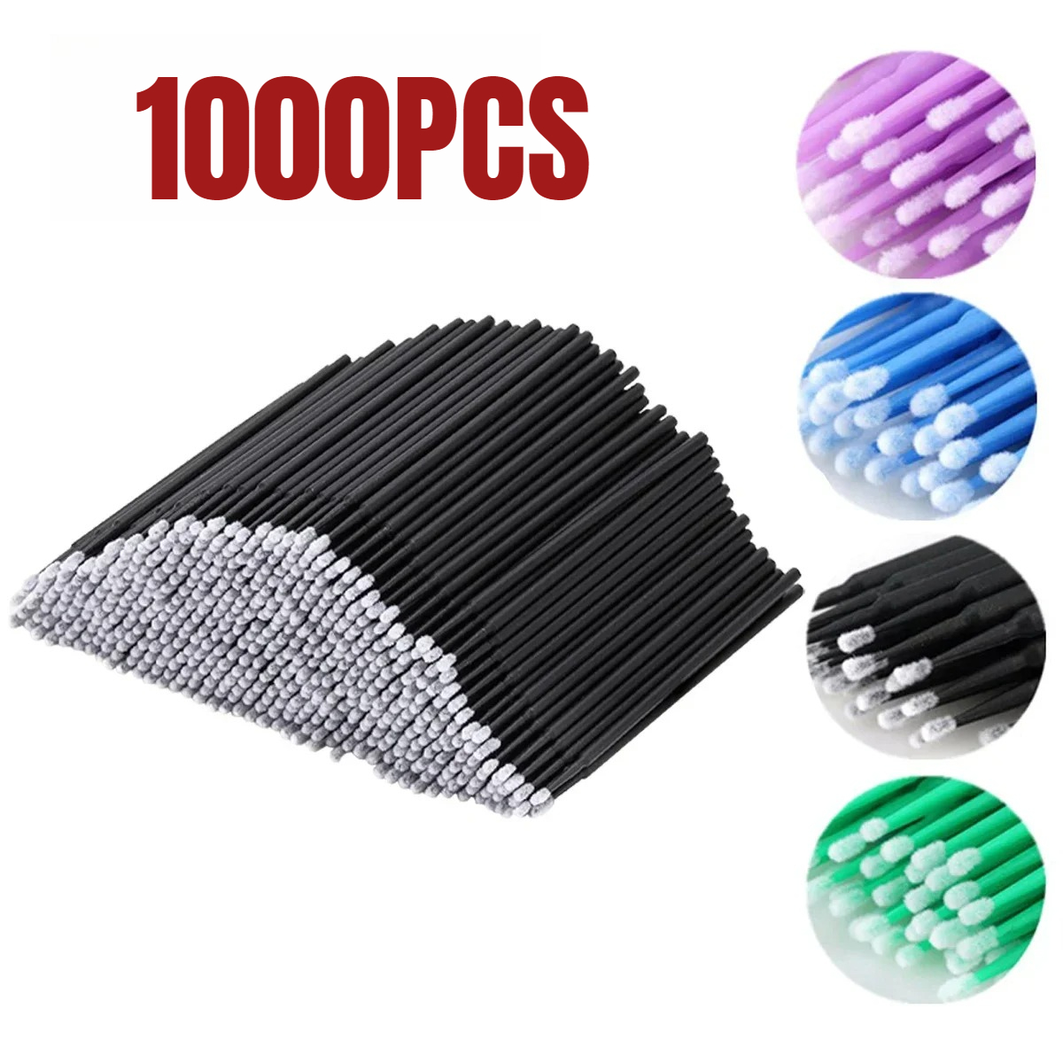 Beauty Makeup Tool - 1000/500 Buah Sikat Pembersih Bulu Mata