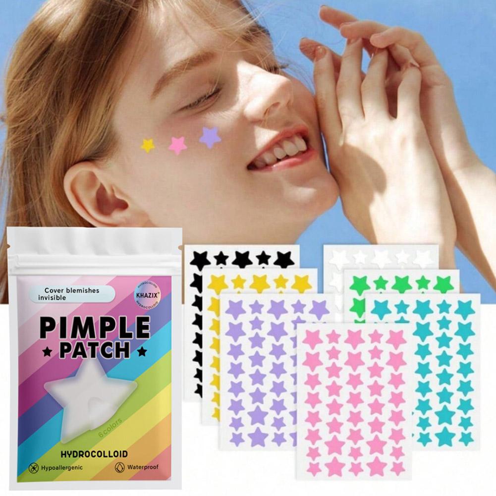 Beauty Makeup Tool - 280 Buah Patch Jerawat Bintang Warna-warni