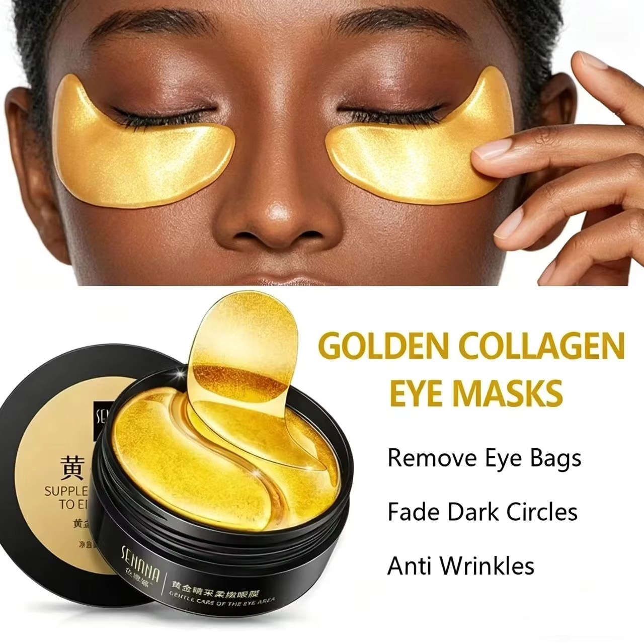 Collagen Eye Patch - 60 Buah Masker Mata Pelembab Emas