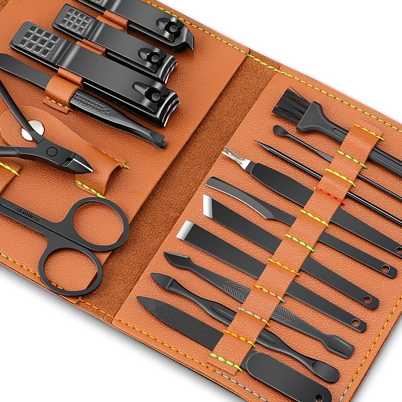Beauty Makeup Tools Set - Set pemotong kuku baja tahan karat,