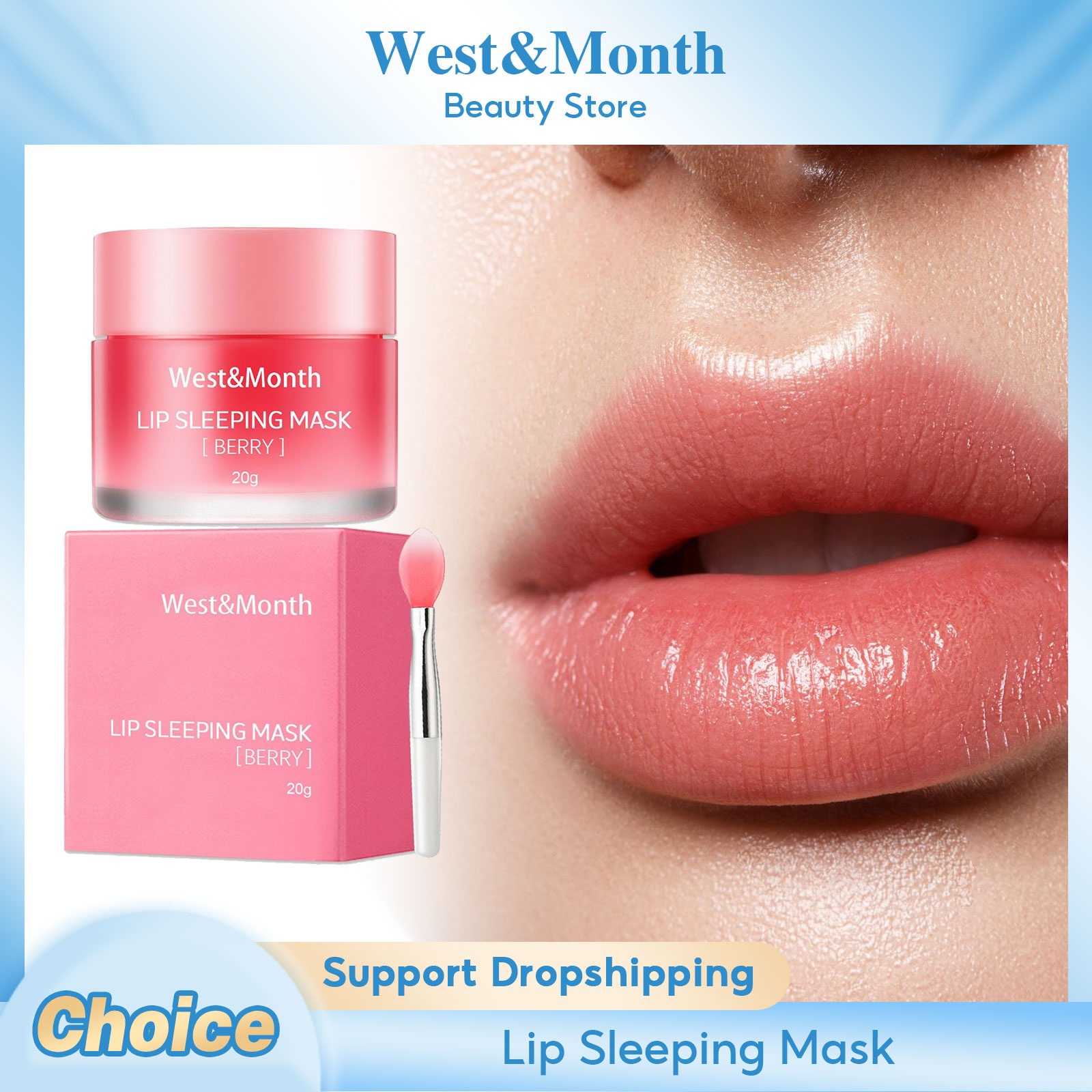 Beauty Makeup Cream - Masker tidur bibir, masker Korea perawatan