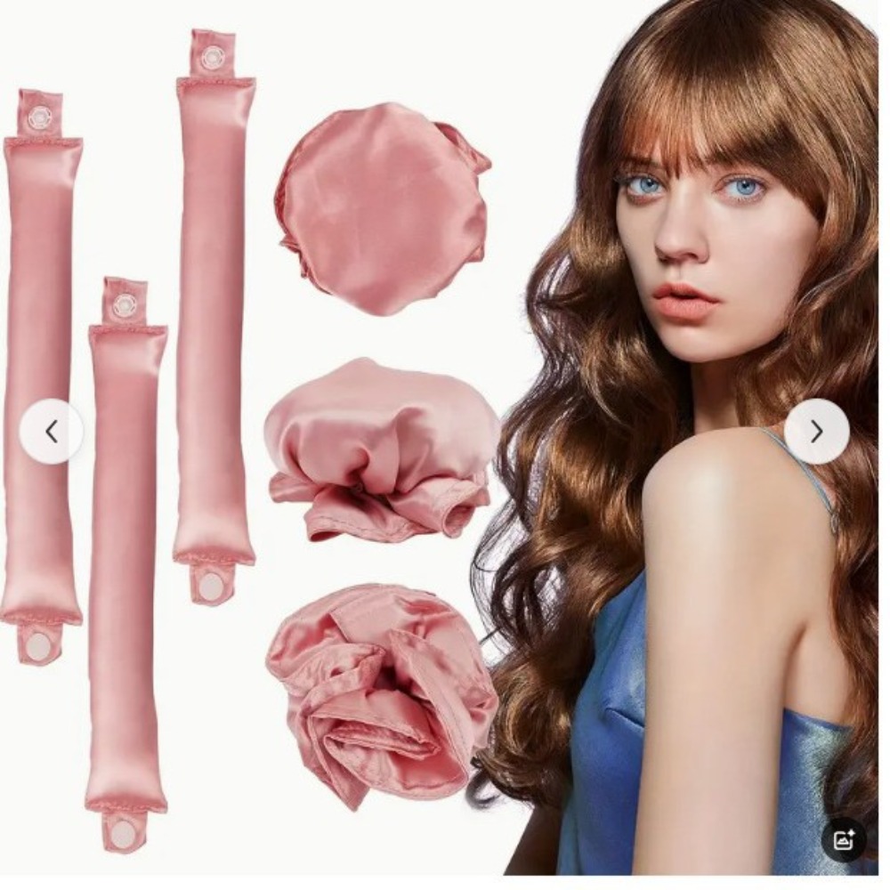 Hair Curling Wand - 2/4/6Pcs Set Pengeriting Rambut Tanpa Panas