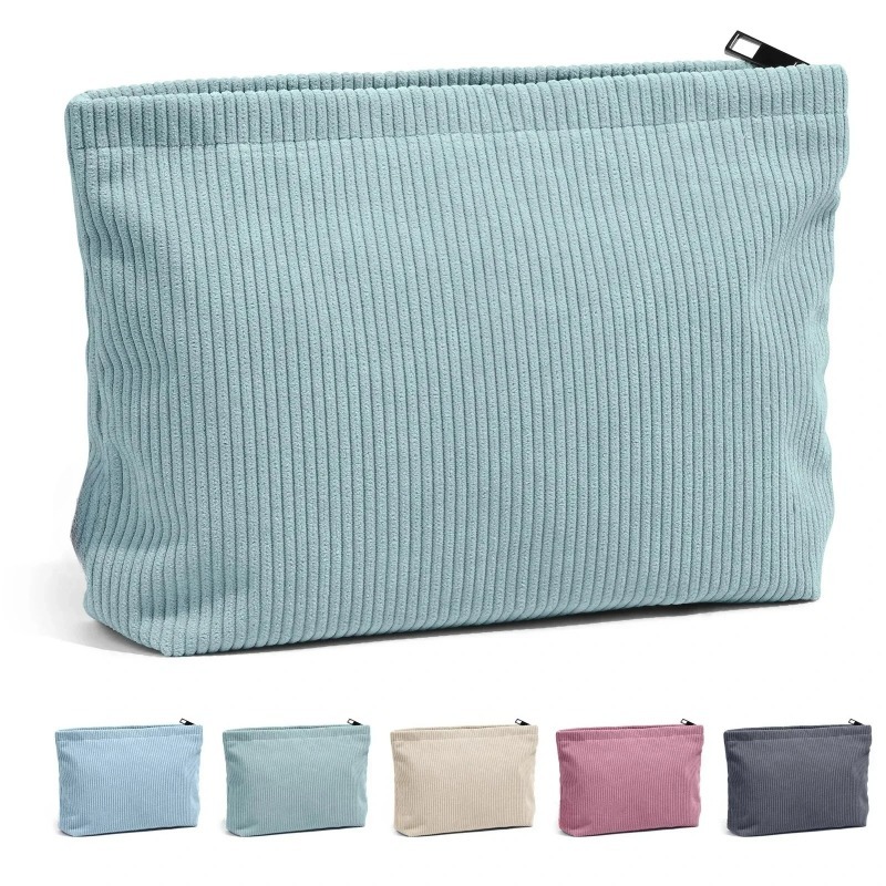 Beauty Makeup Women - Tas Kosmetik Travel Corduroy Tas Penyimpanan