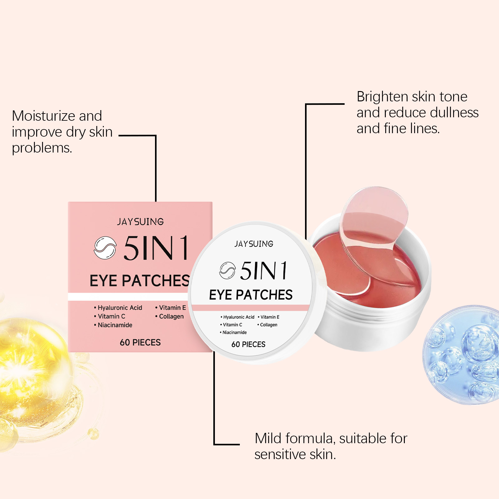 JAYSUING 5-in-1 Patch Mata Ber - Collagen Eye Patch ulasan dan harga