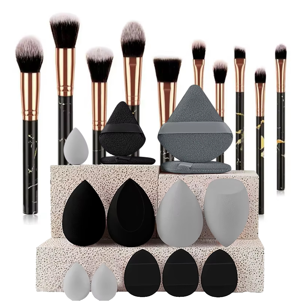 10Pcs Kuas Makeup Marmer untuk - Beauty Queen Makeup ulasan dan harga