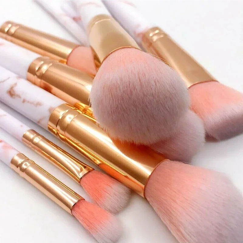 10Pcs Kuas Makeup Marmer untuk - Beauty Queen Makeup ulasan dan harga