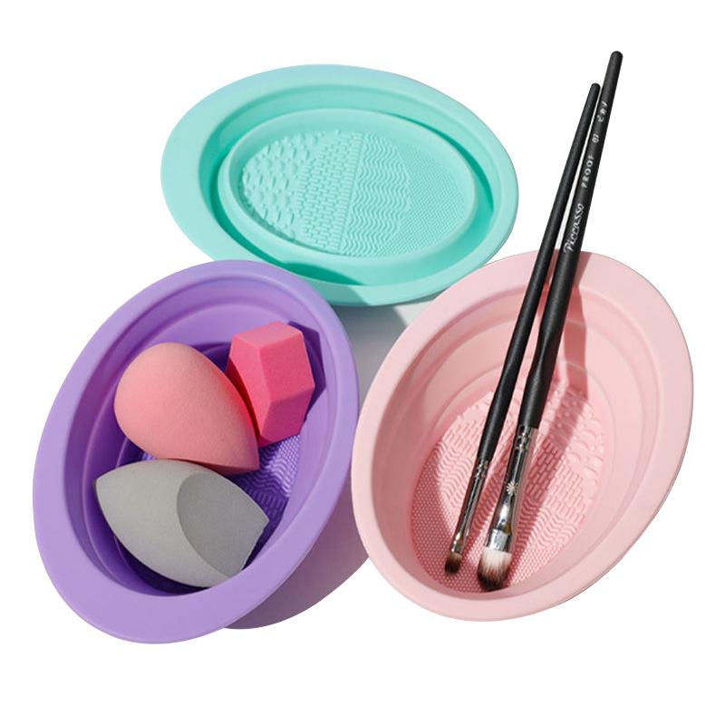 Kotak Pembersih Kuas Makeup Si - Beauty Makeup Wholesale ulasan dan harga