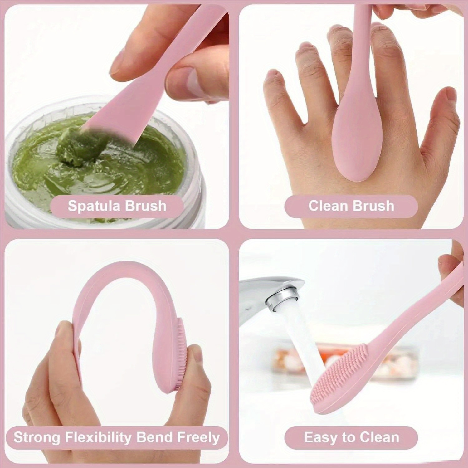 Kuas Masker Wajah Kepala Ganda - Beauty Queen Makeup ulasan dan harga