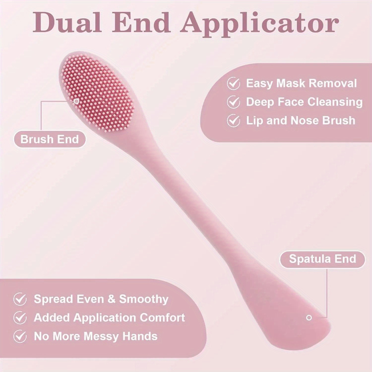 Kuas Masker Wajah Kepala Ganda - Beauty Queen Makeup ulasan dan harga