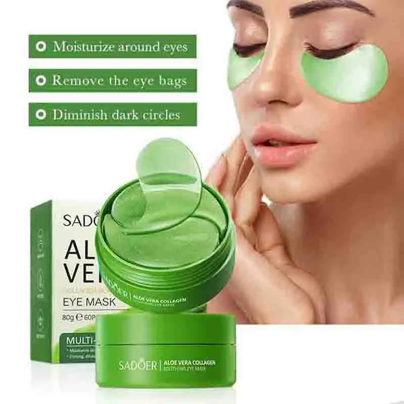 Masker mata kolagen Aloe Vera, - Collagen Eye Patch ulasan dan harga