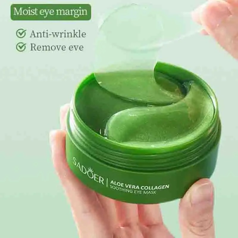 Masker mata kolagen Aloe Vera, - Collagen Eye Patch ulasan dan harga