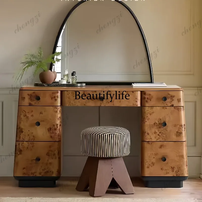 Meja rias kayu solid bergaya A - Beauty Makeup Design ulasan dan harga