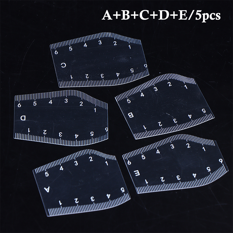【M】5Pcs Stencil Pembentuk Alis - Beauty Makeup Design ulasan dan harga