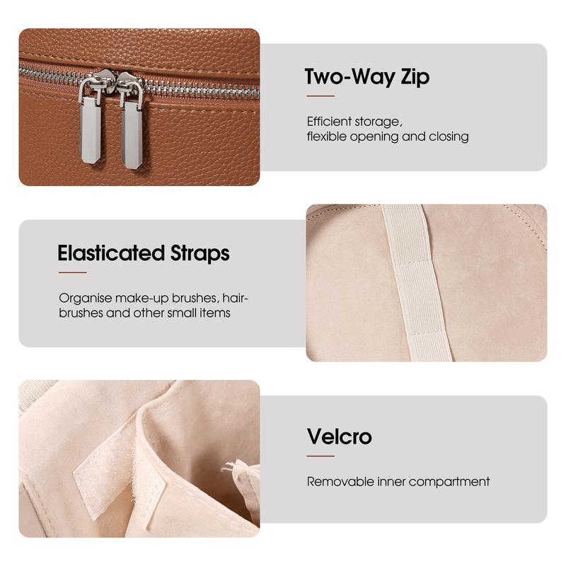 Tas Makeup Kulit PU Kapasitas  - Beauty Makeup Women ulasan dan harga