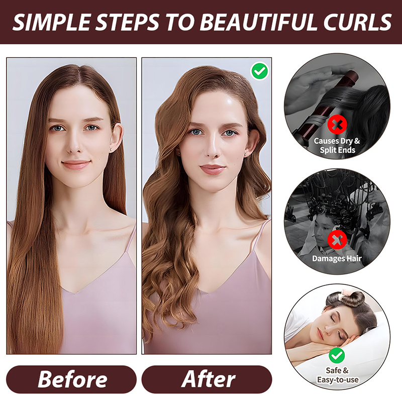 4pcs Alat Pengeriting Rambut T - Hair Curling Wand ulasan dan harga